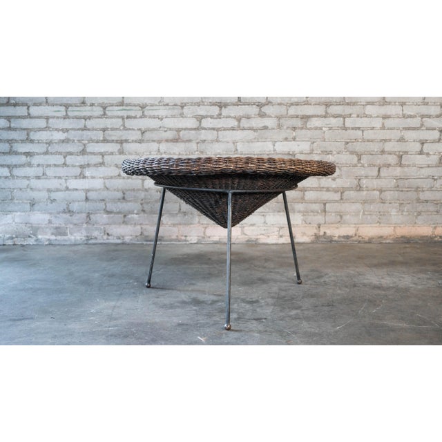 Brown Vintage Italian Roberto Mango (Attr.) Portariviste Magazine Holder, 1960s. For Sale - Image 8 of 15