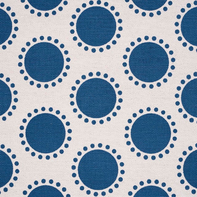 Contemporary SAMPLE - Schumacher Oompa Fabric In Navy For Sale - Image 3 of 4