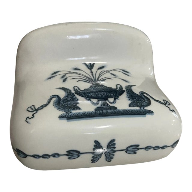 Hand Painted Paris France Lamballe Swan Empire Toilet Paper Holder For Sale