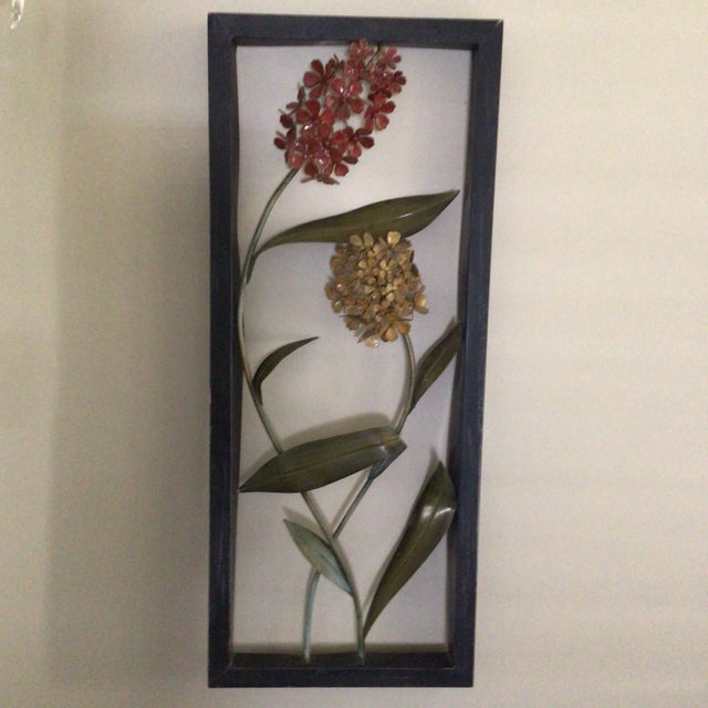 Hand Crafted Metal Hydrangea Wall Art For Sale - Image 13 of 13