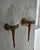 Vintage Art Deco Mashaal Light Old Lamp Wall Sconces Fixture Brass & Frosted Mashaal Glass Shade Light - Pair For Sale - Image 4 of 4