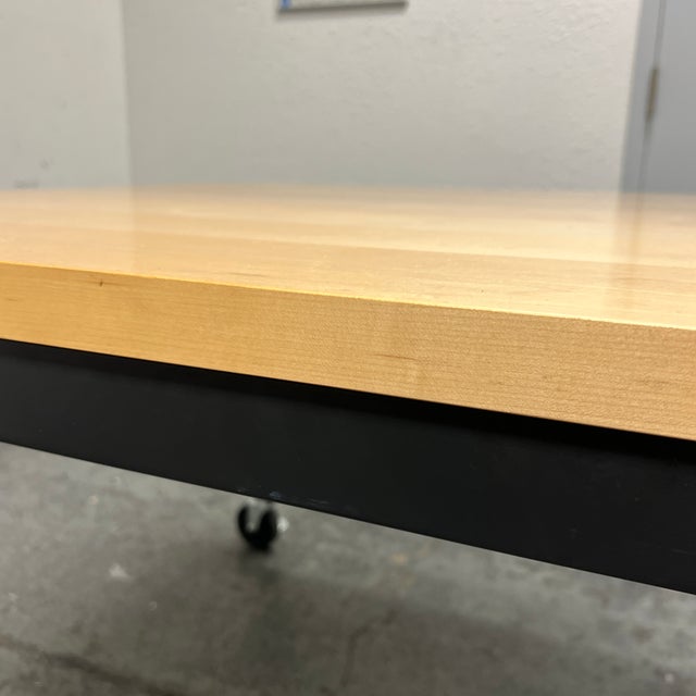 Room & Board Parsons Table + Casters Chairish