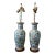 Vintage Pair of Chinese Porcelain Lamps Hand Enameled For Sale