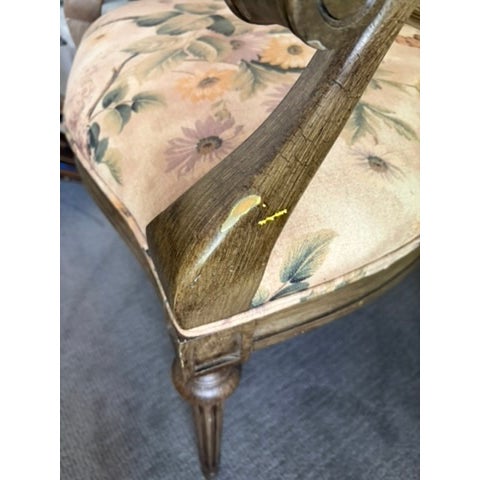1990s French Oval Back Side Chair For Sale - Image 4 of 10