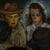 Figurative Signed Manuel Eichelbaum "Jewish Wedding" Expressionist Oil on Board Framed Painting For Sale - Image 3 of 10
