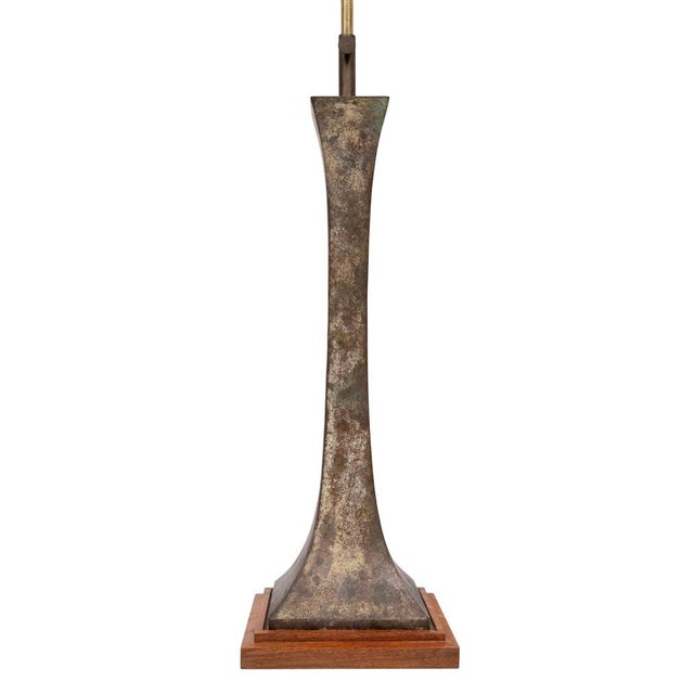 Verdigris Bronze Table Lamp by Stewart Ross James for Hansen Lighting, 1960s For Sale - Image 11 of 18