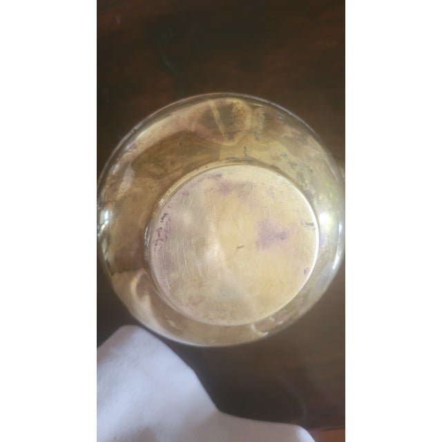 Vintage Copper and Brass Tea Pot For Sale - Image 9 of 9