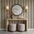 The Como Stool brings rich texture and grounded warmth to any space. A dark burl-finished base anchors the piece, while...