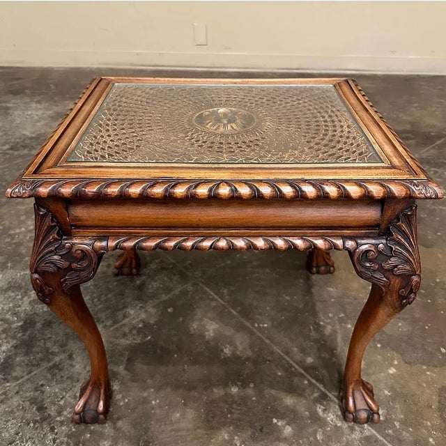 Antique English Walnut Chippendale End Table For Sale - Image 11 of 11