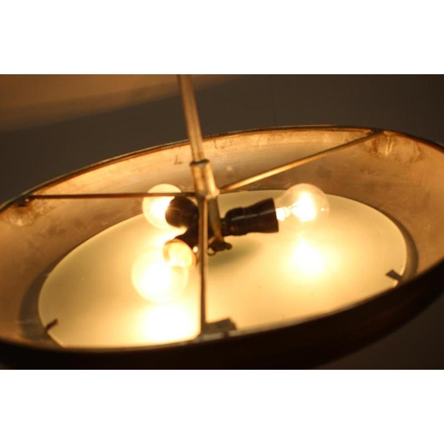 Large Art Deco Copper UFO Pendant, Former Czechoslovakia, 1930s For Sale - Image 14 of 15