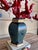 Wunderkammer-Style High-Quality Faux Red Coral Decorative Sculpture With Antique Pendants Handpainted Vase & Marble Base For Sale - Image 13 of 17