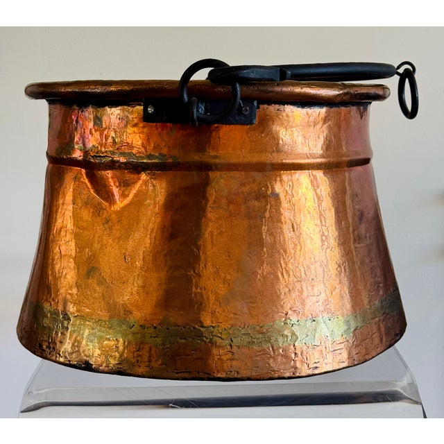 19th Century French Copper Cauldron For Sale - Image 4 of 15
