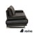 6600 Three-Seater Black Sofa in Leather from Rolf Benz For Sale - Image 9 of 12