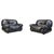 Set of Black Leather Lounge Chairs by Sapporo for Mobil Girgi, 1970s, Set of 2 For Sale - Image 11 of 11
