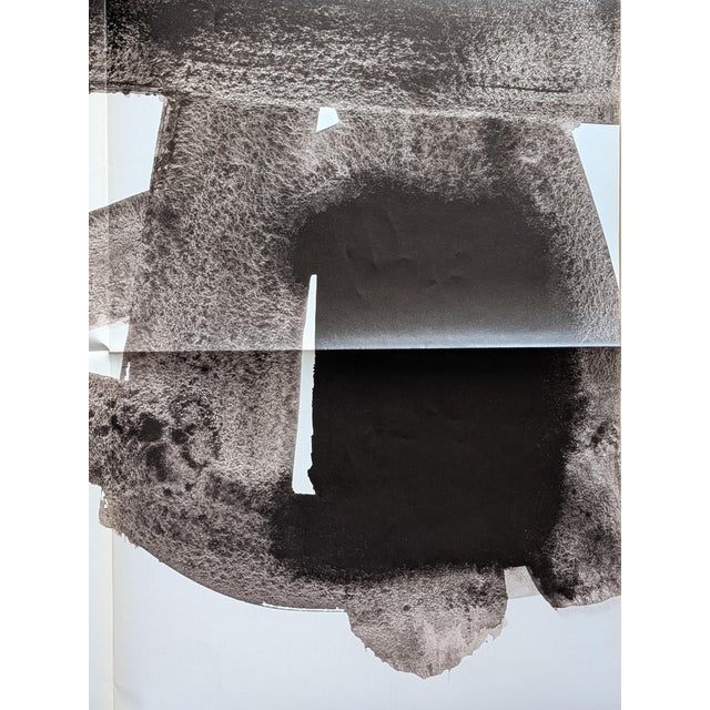 Pierre Soulages, Bronzes et peintures sur papier, Large Original Poster Lithograph, 1977 For Sale - Image 4 of 8