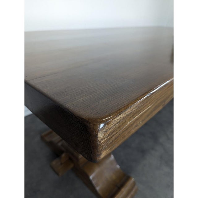Vintage Oak Monastery Table For Sale - Image 5 of 7