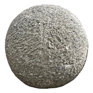 Vintage Stone Garden Sphere Medium For Sale