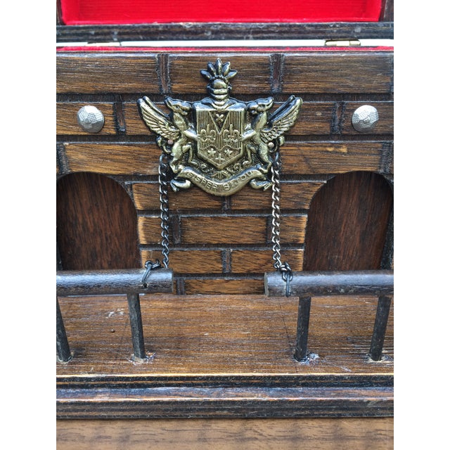 Vintage Wooden Castle Jewelry Box Chairish