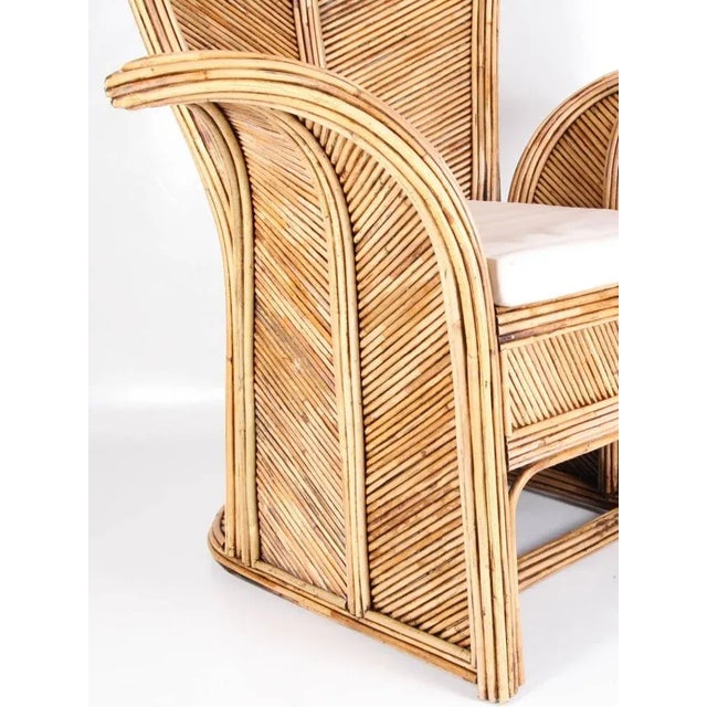 Large Rattan Armchair For Sale - Image 9 of 13