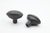 Vintage Classic style door knob set made with black finished oval knobs and rectangular back plates. The original mounting...