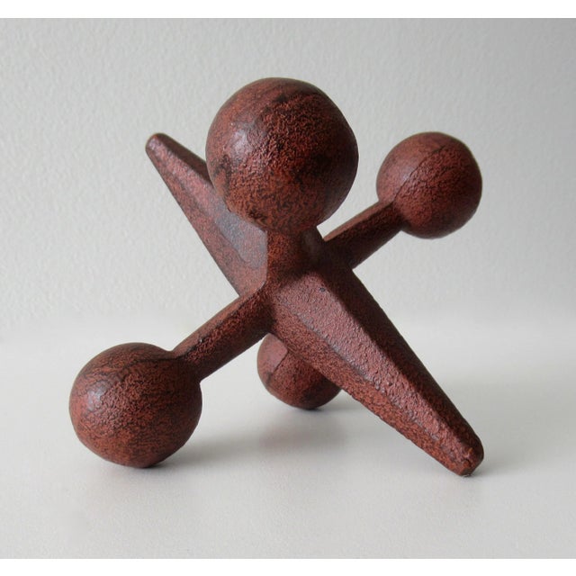 C.1960's Mid-Century Bill Curry(Designer) for Design Line Inc.(Mfr.) Iron Jack Bookend For Sale - Image 9 of 12