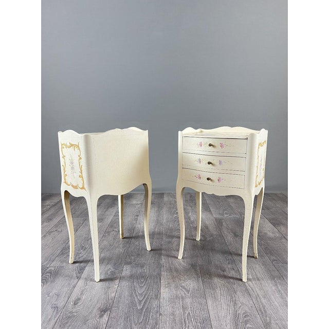 20th Century Louis XV Style Bedside Tables, Set of 2 For Sale - Image 4 of 12