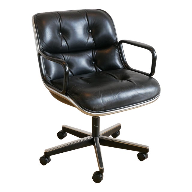 Black Chair by Charles Pollock for Knoll Inc / Knoll International For Sale