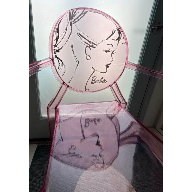 2000 - 2009 Kartell Louis Ghost Chair Barbie Edition Pink Transparent Philippe Starck Designer Rare For Sale - Image 5 of 12