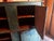 Antique Farmhouse Wood-Painted Turquoise Cabinet For Sale - Image 9 of 16