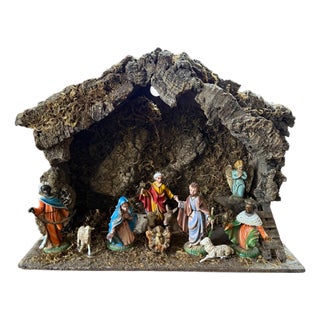 1960’s Italian Crèche Nativity Large Set For Sale