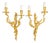 Gilt Bronze Two-Light Wall Sconces by Maison Bagues, 2018, Set of 2 For Sale