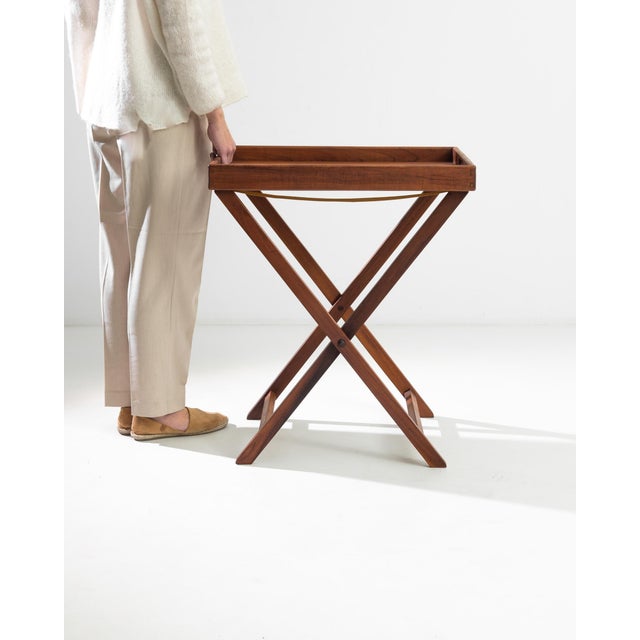 Vintage Scandinavian Teak Tray Table Chairish
