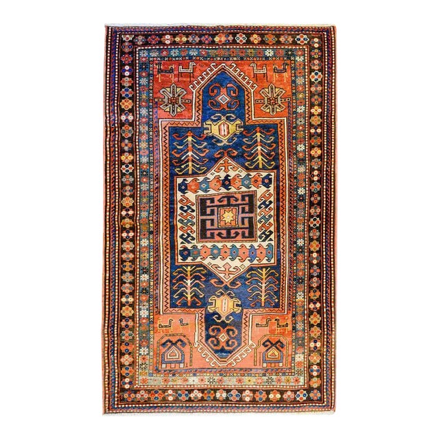 19th Century Kazak Rug For Sale