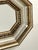 Traditional Mini Vintage Hexagonal Italian Molding Mirror For Sale - Image 3 of 10