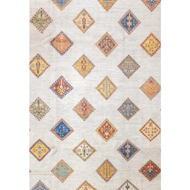 Persian Gabbeh Rug 6'8'' X 9'7'' For Sale - Image 3 of 10