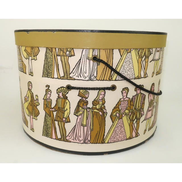 Textile Department Store ‘Timeline of Fashion’ Hat Box, 1960’s For Sale - Image 7 of 14