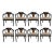 Edward Wormley for Dunbar Horseshoe Dining Chairs (Model 935) For Sale