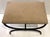 Stylish Modern Latte Faux Shearling and Iron Hacienda Bench, showroom floor sample