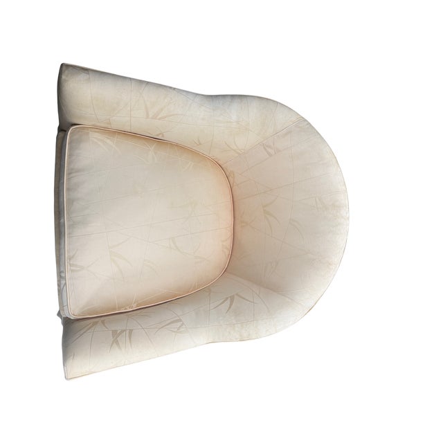 1950s Baker Furniture Co. Barrel Chairs on Caster Wheels - A Pair For Sale - Image 9 of 16