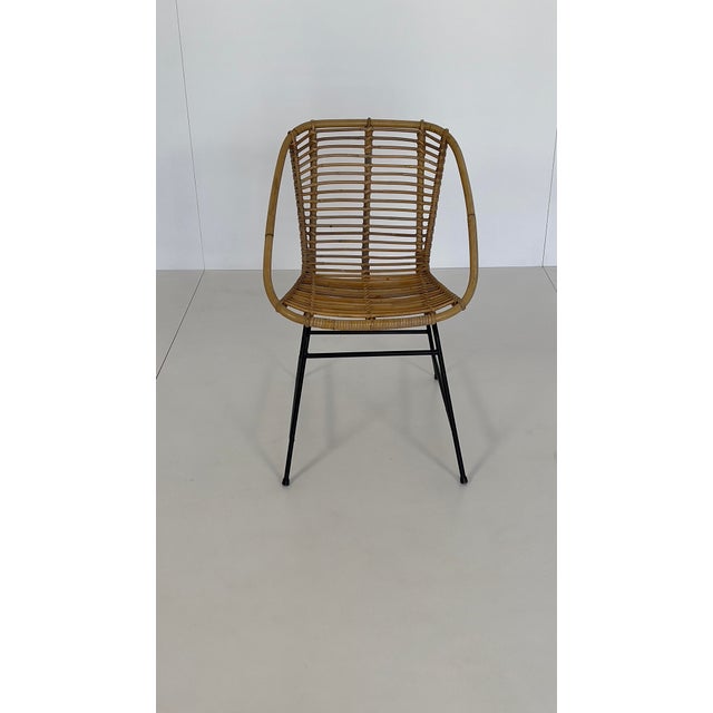 Vintage Wicker Rattan Chair, 1960s For Sale - Image 10 of 10