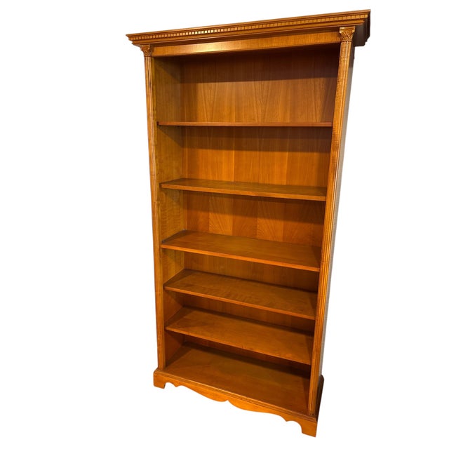Brown English Regency Style Bookcase For Sale - Image 8 of 8
