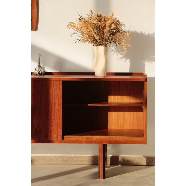 Large Scandinavian Danish Teak Sideboard, 1960s For Sale - Image 9 of 18