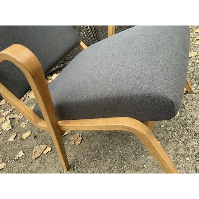 Bauhaus Easy Chair by Selman Selmanagic for VEB Deutsche Werkstätten Hellerau, German USSR, 1950s For Sale - Image 11 of 13