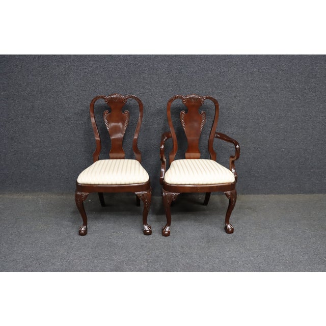 Harden Charleston Collection Cherry Georgian Claw-and-Ball Dining Chairs – Set of 6 For Sale - Image 10 of 17