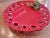 1990s Dainty Majolica Trompe l'Oile Red Hollyberry Lace Edge Plate For Sale - Image 5 of 11