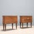 Brown Bedside Tables, 1950s-1960s, Set of 2 For Sale - Image 8 of 9
