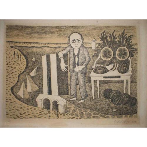 Giuseppe Viviani, The Catarettaio, 1960s, Lithograph For Sale