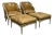 Belmar Furniture Custom Hendrix Allardyce Louis XVI Style Bergere Armchairs + Ottomans Set For Sale