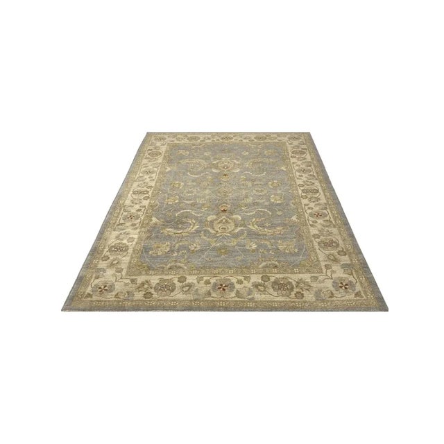 Handwoven Pakistani Peshawar Area Rug 6x9 For Sale In Dallas - Image 6 of 12