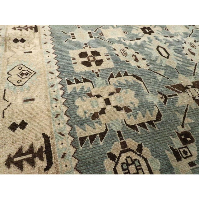 Rustic Galerie Shabab Collection Mid-20th Century Persian Malayer Accent Rug For Sale - Image 3 of 7